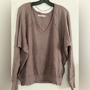 We The Free waffle knit long sleeve